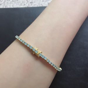 Green and gold bracelet